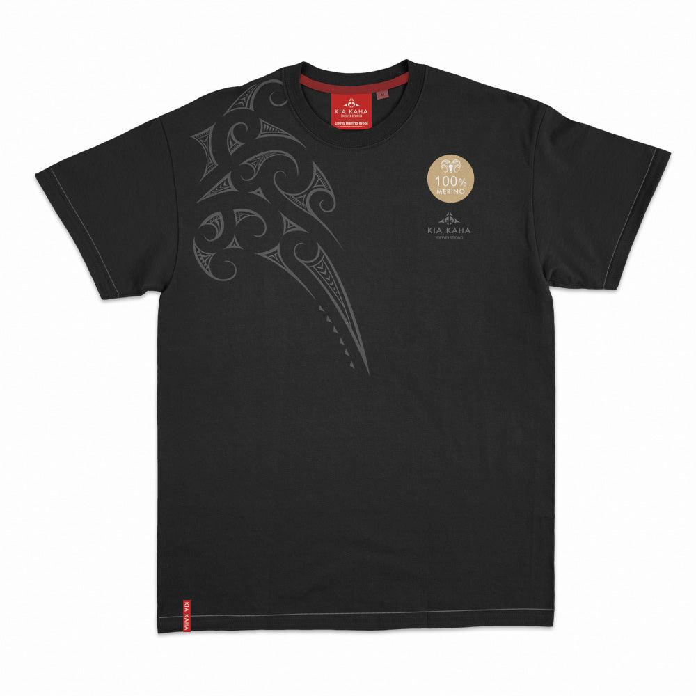 Mens Merino T Shirt Kia Kaha