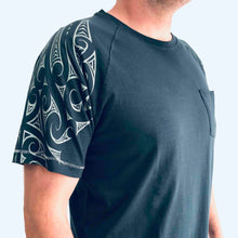 Load image into Gallery viewer, Mens Maori T Shirt-100% Cotton-Kia Kaha