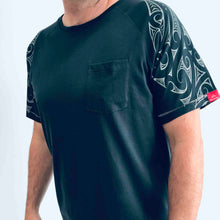Load image into Gallery viewer, Mens Maori T Shirt-100% Cotton-Kia Kaha