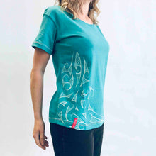 Load image into Gallery viewer, Womens Maori T Shirt-100% Cotton-Kia Kaha