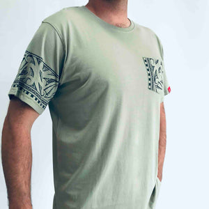 Mens Maori T Shirt-100% Cotton-Kia Kaha