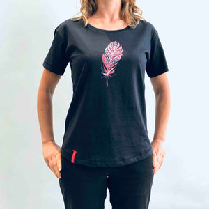 Womens Maori T Shirt-100% Cotton-Kia Kaha